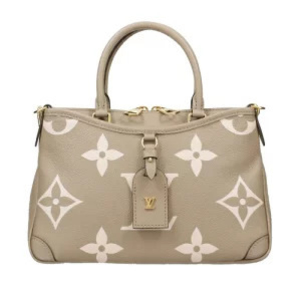 Louis Vuitton Trianon handbag Monogram Empreinte Tourterelle Cream